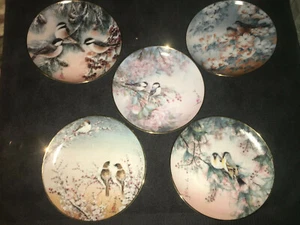 5 platos de aves recomendados de reliquia Franklin Mint por artista: J. Cheng - Imagen 1 de 11