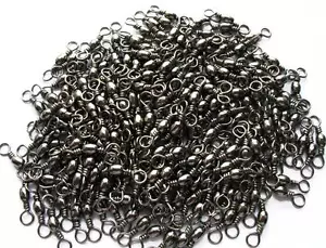 100 x High Quality Fishing Barrel Swivels Size 12#,Fishing Hooks Tackle - Picture 1 of 2