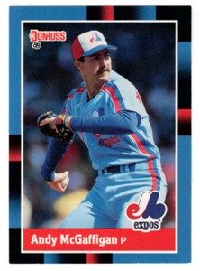 Andy McGaffigan - Montreal Expos - 1988 Donruss Baseball # 380 MT