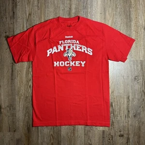 Florida Panthers Reebok Empty Net NHL Team Logo Hockey T-Shirt M - Picture 1 of 5