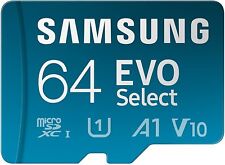SAMSUNG EVO Select + Adapter 64GB microSDXC 130MB/s Full HD & 4K UHD, UHS-I, U1,