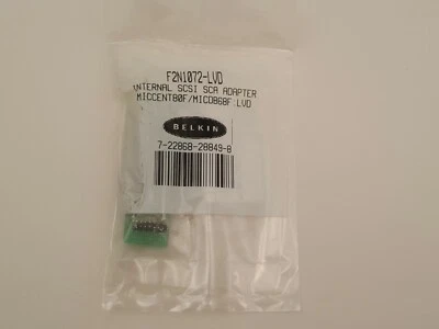 BELKIN Internal SCSI SCA Adapter | MICCENT80F - MICDB68F | F2N1072-LVD | NEW - Image 1 of 4