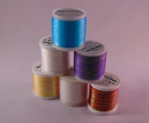 Madeira No. 50 Metallic Glitzer Beilaufgarn zum Mitstricken Häkeln 0,01€/m - Picture 1 of 8