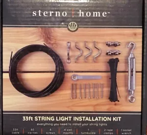 33 Fuß Kabel, Lichterkette hängendes Kit, Schnur für Terrasse, Zuhause - Bild 1 von 2