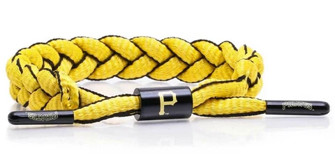 Rastaclat Baseball Pittsburgh Pirates Infield Braided Bracelet - Gold & Black Cover