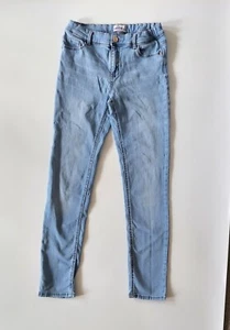 Jordache Girl's Elastic Waist Light Wash Skinny Denim Stretch Blue Jeans Size 16 - Picture 1 of 4