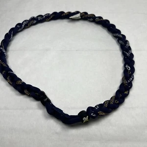 Milwaukee Brewers 20” Braided Rope Cord Necklace W/ Buckle Closure MLB Baseball - Picture 1 of 6