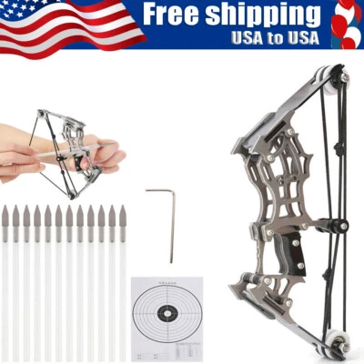 Kit de mini arco compuesto de 6" flechas objetivo tiro con arco arco arco juguete arco con flechas de 12 piezas Foto 1 de 4