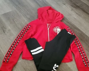Justice Outfit Size 10 NEW RED JACKET WITH LEGGINGS New with tags  - Picture 1 of 8