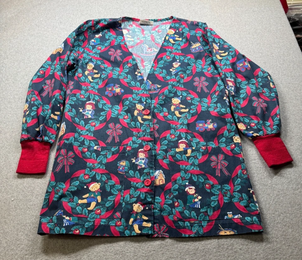 Landau 女式 S Allover 圣诞印花磨砂夹克 — 第 1/4 张图片