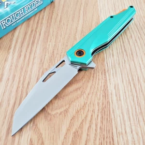 Rough Ryder Miami Fast Folding Knife 3.25" D2 Tool Steel Blade Aluminum Handle - Picture 1 of 11