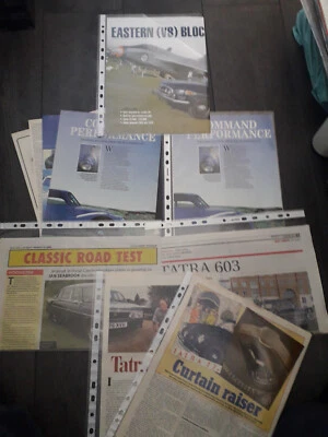 TATRA Cars - Job lot of 7 original advert and articles — 第 1/4 张图片