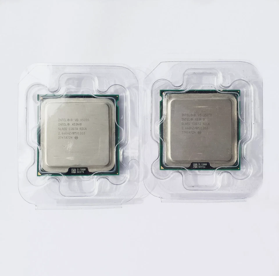 2pcs Intel Xeon X5355 Quad-Core 2,66 GHz 8M 1333MHz Prozessor PC Server CPU - Image 1 of 1