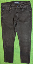 Articles Of Society Mens Slim Dylan Jeans Size 30 Black Tapered Five Pocket