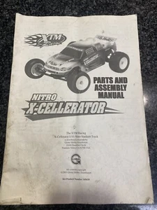 Vintage 2003 XTM X-Cellerator Nitro Parts And Assembly Manual ! Racing ! - Picture 1 of 6
