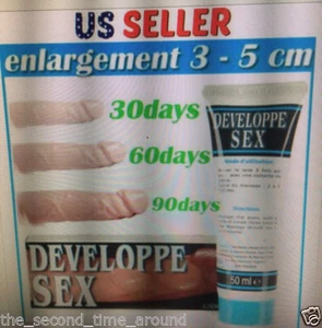 Developpe Sex Penis Enlargement Cream Size Gain Thickening Enhancement 50ml - Picture 1 of 2