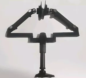 HumanScale Black M2 M/Flex Dual Monitor Arms 12" High Post - Picture 1 of 10
