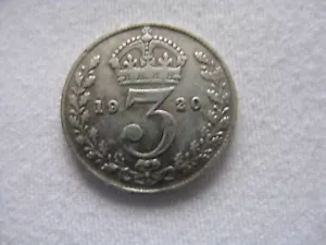 Collectors 1920 Silver 3 Pence King George V coin - Picture 1 of 3