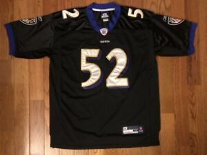 Ray Lewis Baltimore Ravens Vintage Reebok Sewn Jersey Size 48