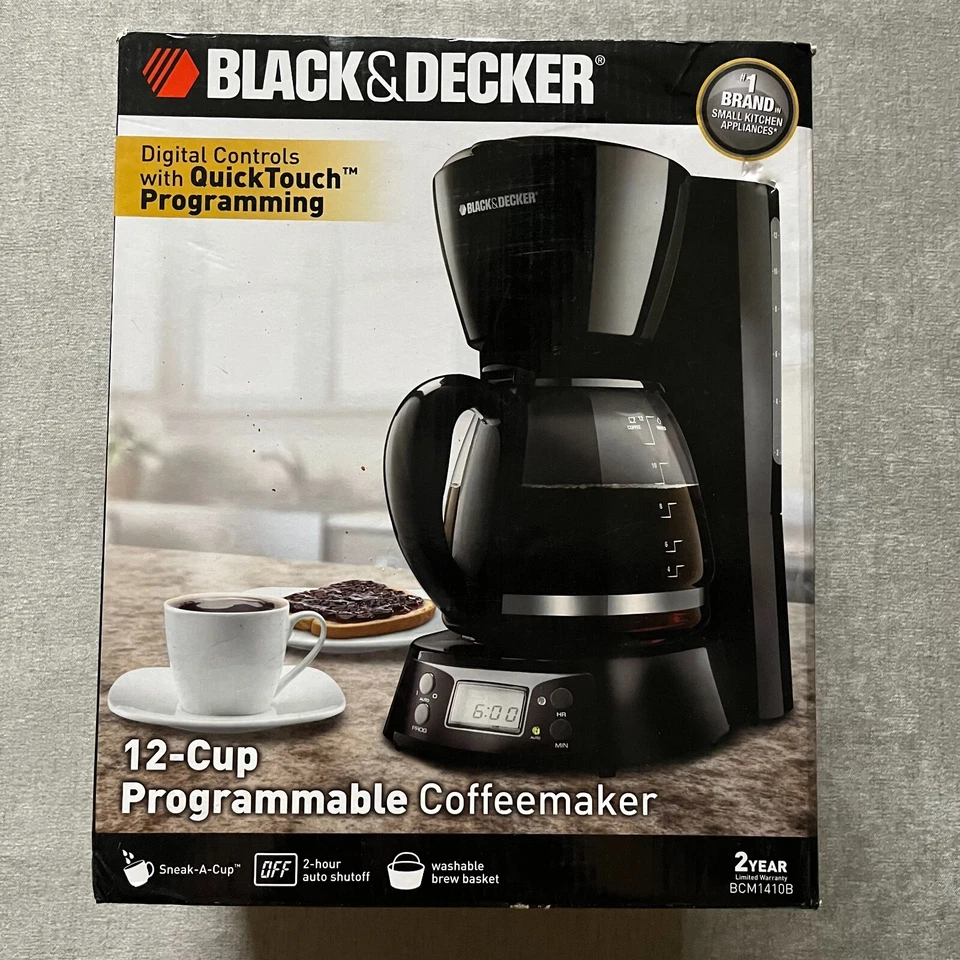 Black & Decker 12-Cup Programable Coffee Maker BCM1410B NEW - Image 1 of 4