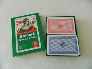BRIDGE Playing Cards ROMME Canasta Bridge 2x55Cards ASS Altenburger Made Germany - Picture 1 of 8