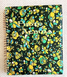 Vintage Photo Album Satin Flower Power Japan Self Adhesive 1960s - Picture 1 of 9