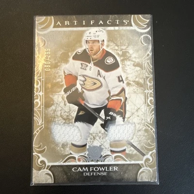 2024-25 UD Artifacts Cam Fowler Gold Materials Jersey 080/299 - Image 1 of 2