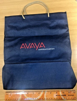 AVAYA Communication Tote Bag * navy blue corporate swag ca. 2000-2002 - Image 1 of 4