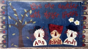 TENDER HEART Penny Rug Pattern by A Piece of Heaven - Picture 1 of 3