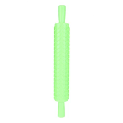 Leaves Pattern Fondant Rolling Pin Tool Plastic Embossing Roller Baking Past NEW - Image 1 of 4
