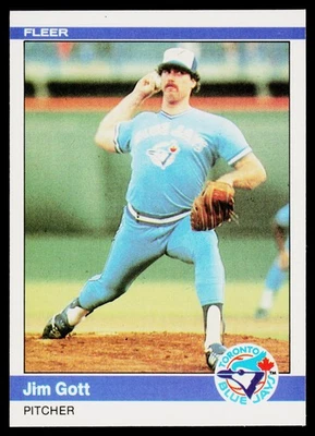 1984 Fleer #155 Jim Gott - VG - Image 1 of 2
