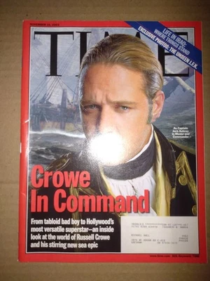 RARE Back Issue - TIME Magazine - Nov 2003 - Russell Crowe - Unseen JFK - Image 1 of 2