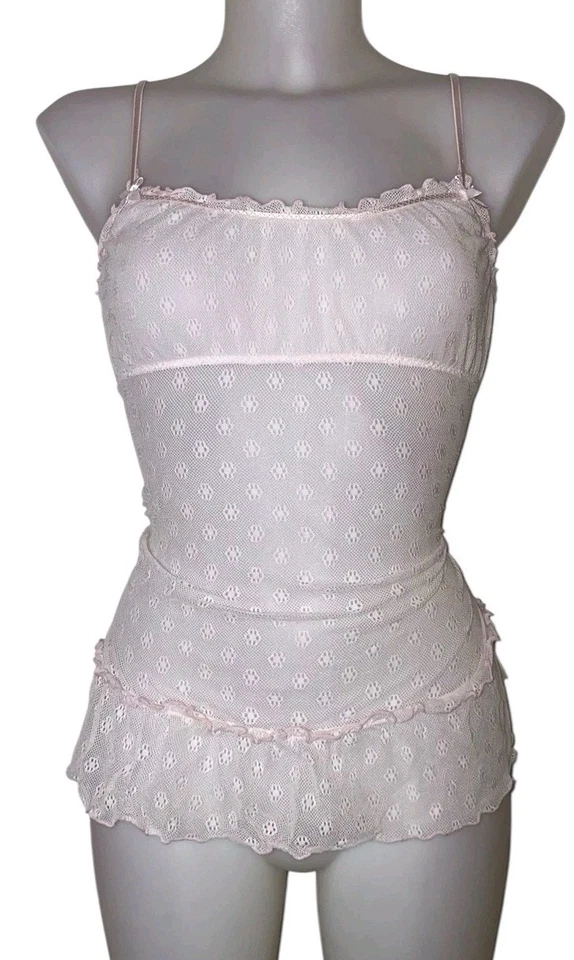 Vestido sin Mangas De Colección Victoria’s Secret Talla L Para Mujer Rosa Babydoll Coqueta Hada Kawaii Foto 1 de 4