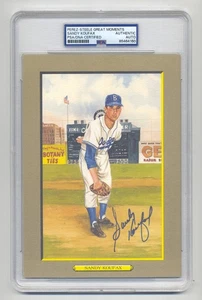 BEAUTIFUL  SANDY KOUFAX  PSA/DNA SIGNED  PEREZ STEELE GREAT MOMENTS CARD - Picture 1 of 1