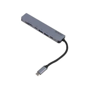 SAVAK-47 adapter USB 3.0 black 5 Gbps gray Mat.Geh: aluminum SAVIO - Afbeelding 1 van 1