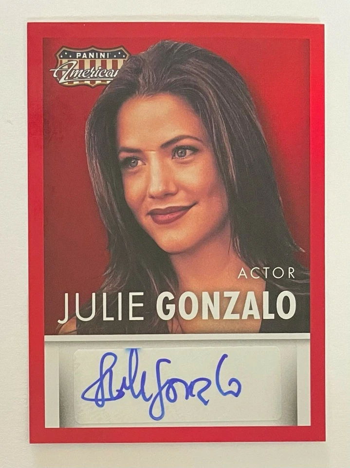 2015 Panini Americana Julie Gonzalo Auto Red "Dodgeball/Dallas/Veronica Mars" - Image 1 of 2