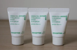 Innisfree Green Tea Hyaluronic Moist Sun Serum SPF 50+ 10mL*3ea, Mini / Sealed - Picture 1 of 3