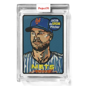 Jacob DeGrom Topps Project 70 Mimsbandz #239 /1289 1969 Design with Box - Picture 1 of 2
