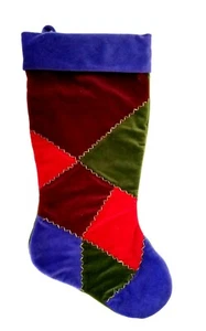 Vintage 19" Christmas Holiday Stocking Multi-color - Picture 1 of 2