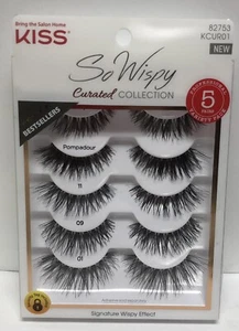 Kiss So Wispy Curated Collection Professional Variety Pack, 5 Pair  82753 KCUR01 - Picture 1 of 2