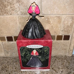 1998 BARBIE Holiday Hallmark Keepsake Ornament in BOX 3 3/4" #0994 - Picture 1 of 12