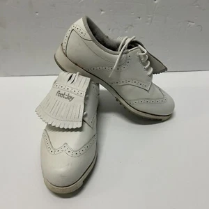 FOOTJOY Women's Soft-Joys 98566 White Golf Shoes with Kiltie US Size 8.5 - Picture 1 of 8