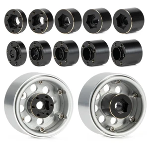 Brass Weights 12mm Hex Hub Wheels Rim Adapter for 1/10 1/8 RC Crawler SCX10 TRX4 - Picture 1 of 18