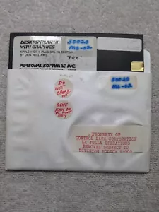 Plan de escritorio II con software personal de gráficos Inc Apple II 5,25" disquete 1981 - Imagen 1 de 2