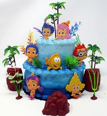 Bubble Guppies Birthday Cake Topper 20 Piece Set Brand New