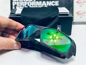 Oakley Gascan Matte Black Camo w/ POLARIZED Galaxy Jade lenses - NIB SKU# 9014 - Picture 1 of 17