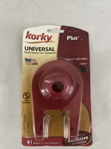 Korky Universal Plus 2” Toilet Flapper w/Chain Resists Chlorine No. 2001 NEW - Picture 1 of 10