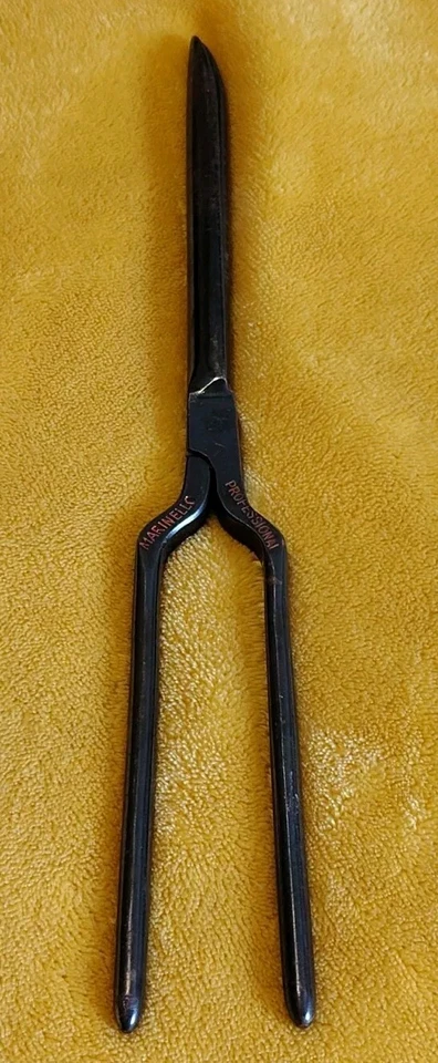 Marinello Professional Premier Acier Germany Curling Iron 11" Antique Primitive - Image 1 of 4