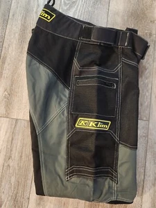 KLIM Technical Riding Gear TERAMID Moto Pants MEN 34 RARE NYLON GRAY BLACK  - Picture 1 of 14