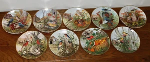 VINTAGE! Cecil Eakins Franklin Mint Plate Collection LOT 9 Birds Signed Numbered - Picture 1 of 23